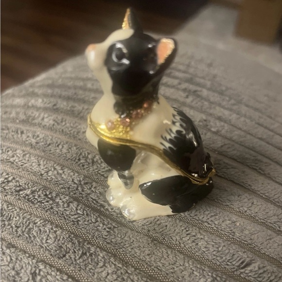 Ceramic Cat Trinket/Pill Figurine - Picture 2 of 6